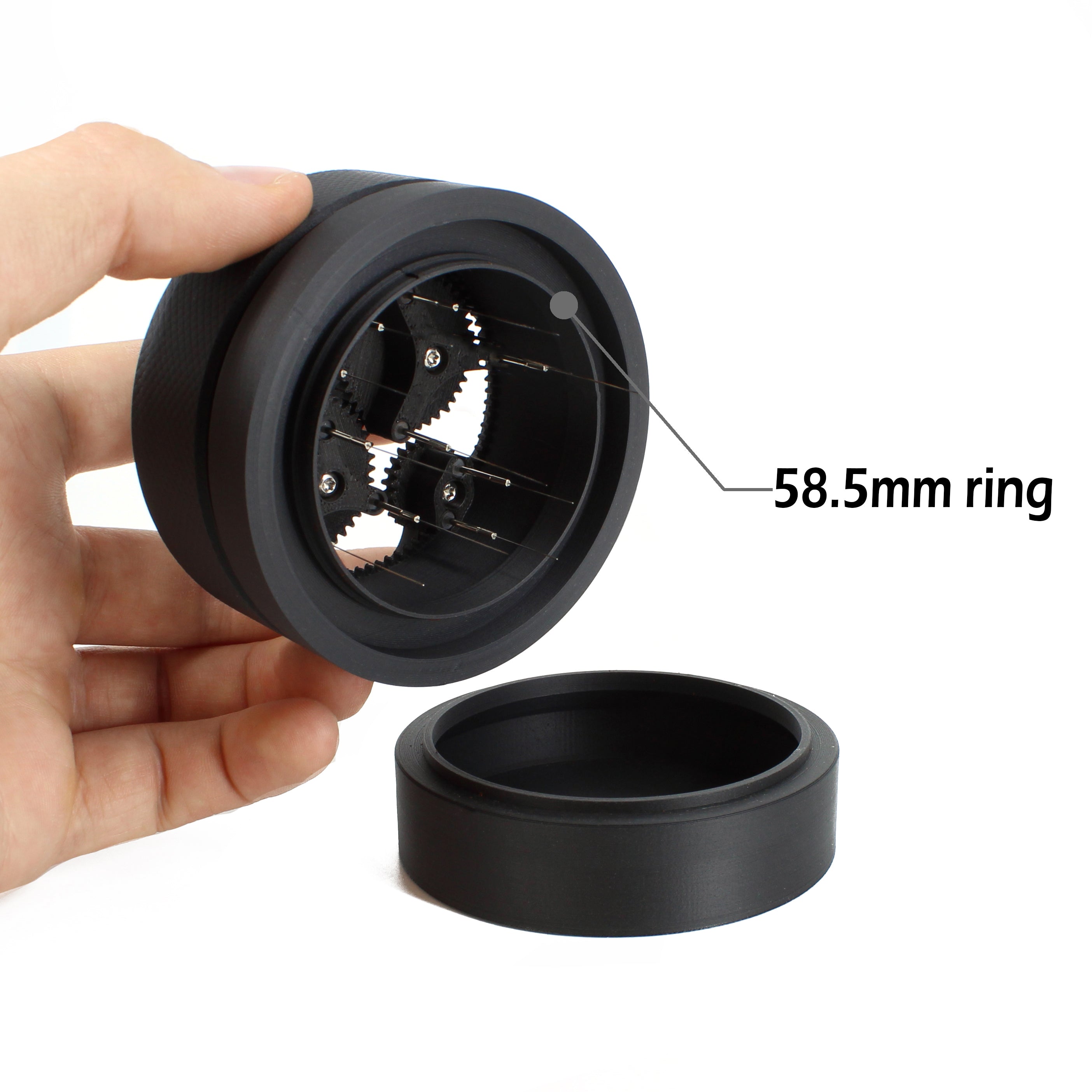 Präzises WDT Espresso Verteilungstool mit Planetary Spinning Gear Design 58mm Kunststoff