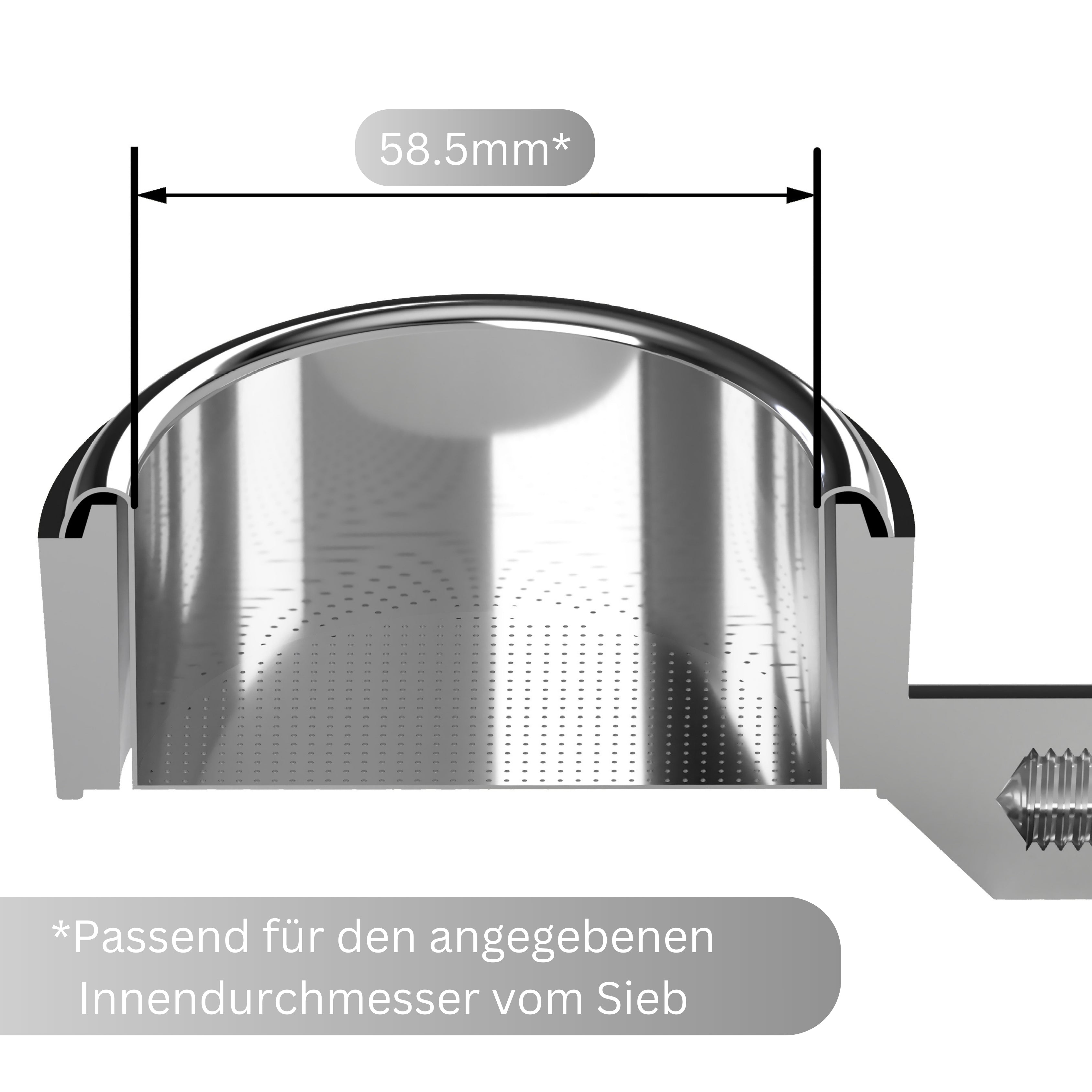 Distributor Gravity 58.5mm aus Nuss für perfekte Extraktion des Espressos