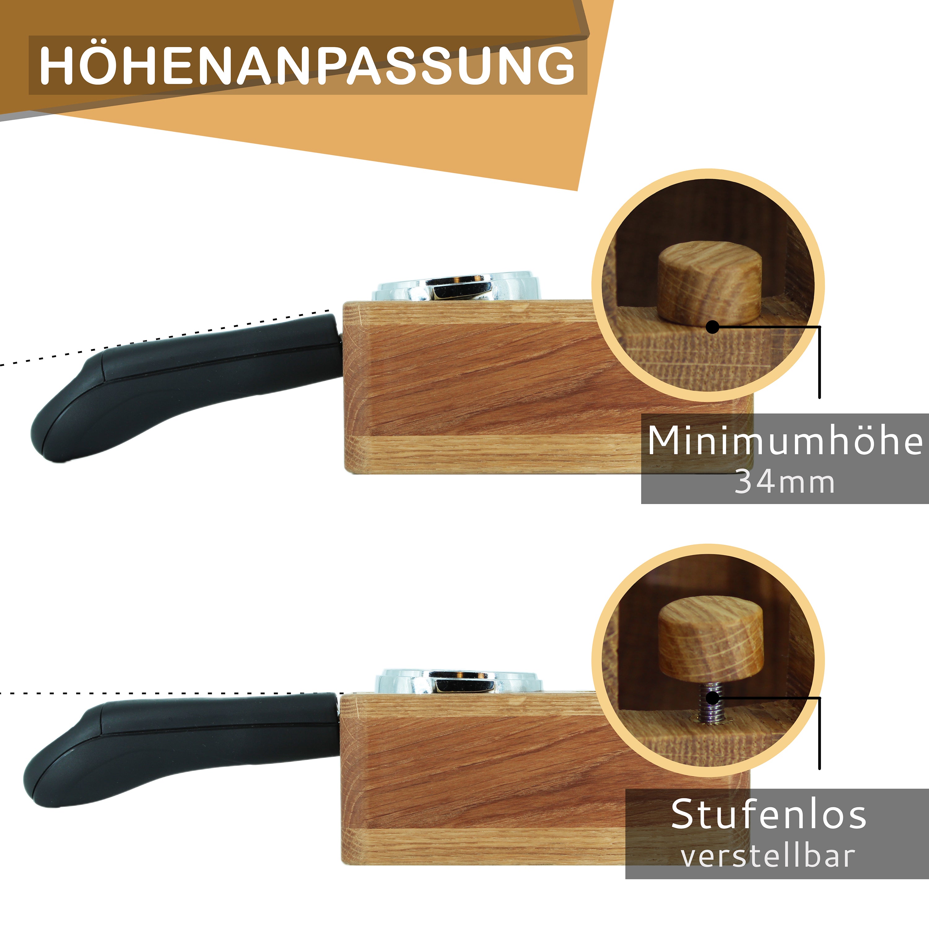 Tamperstation 58mm mit Tamper Ablage