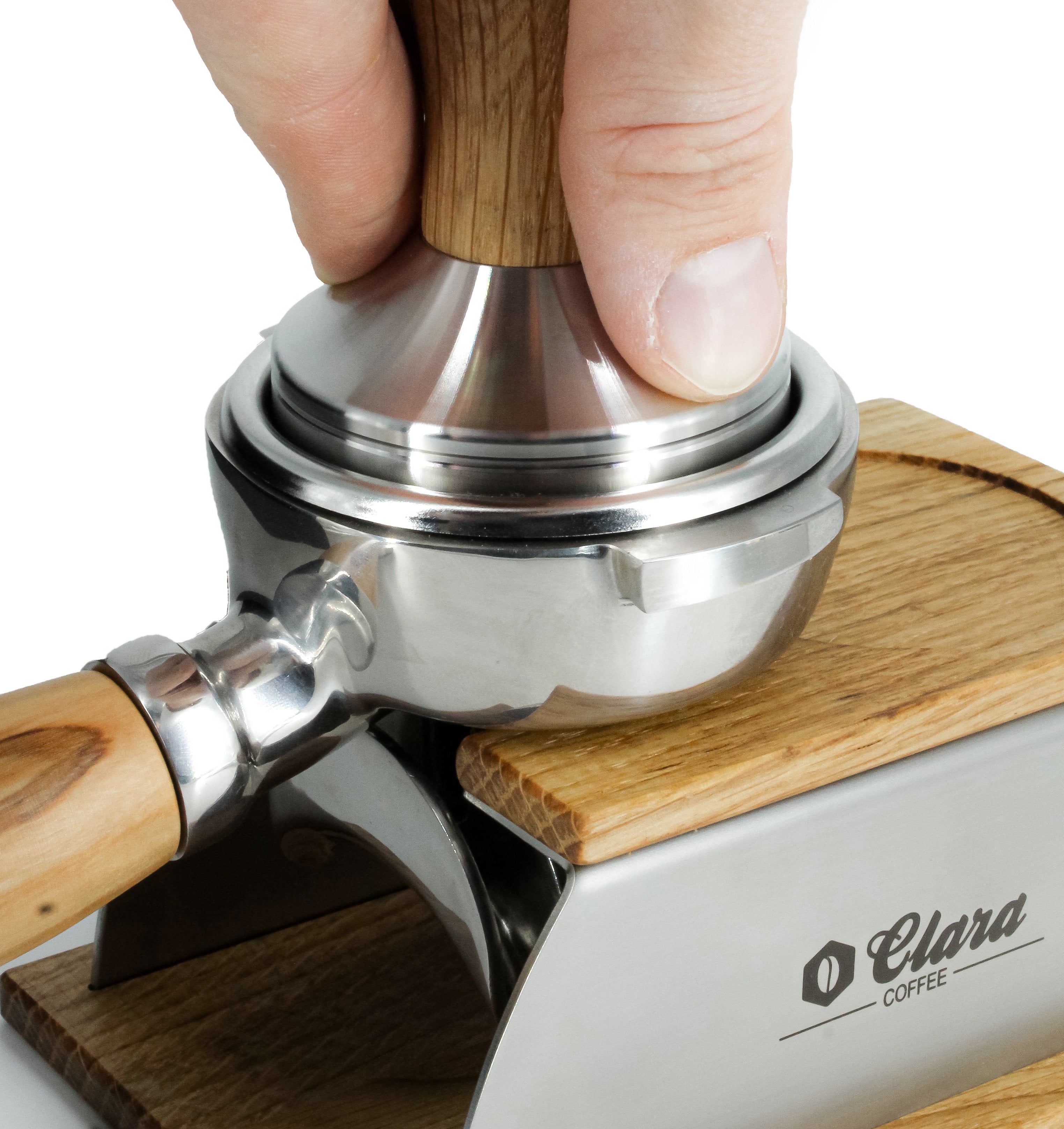 Tamper aus Eiche in 51mm, 54mm & 58.5mm
