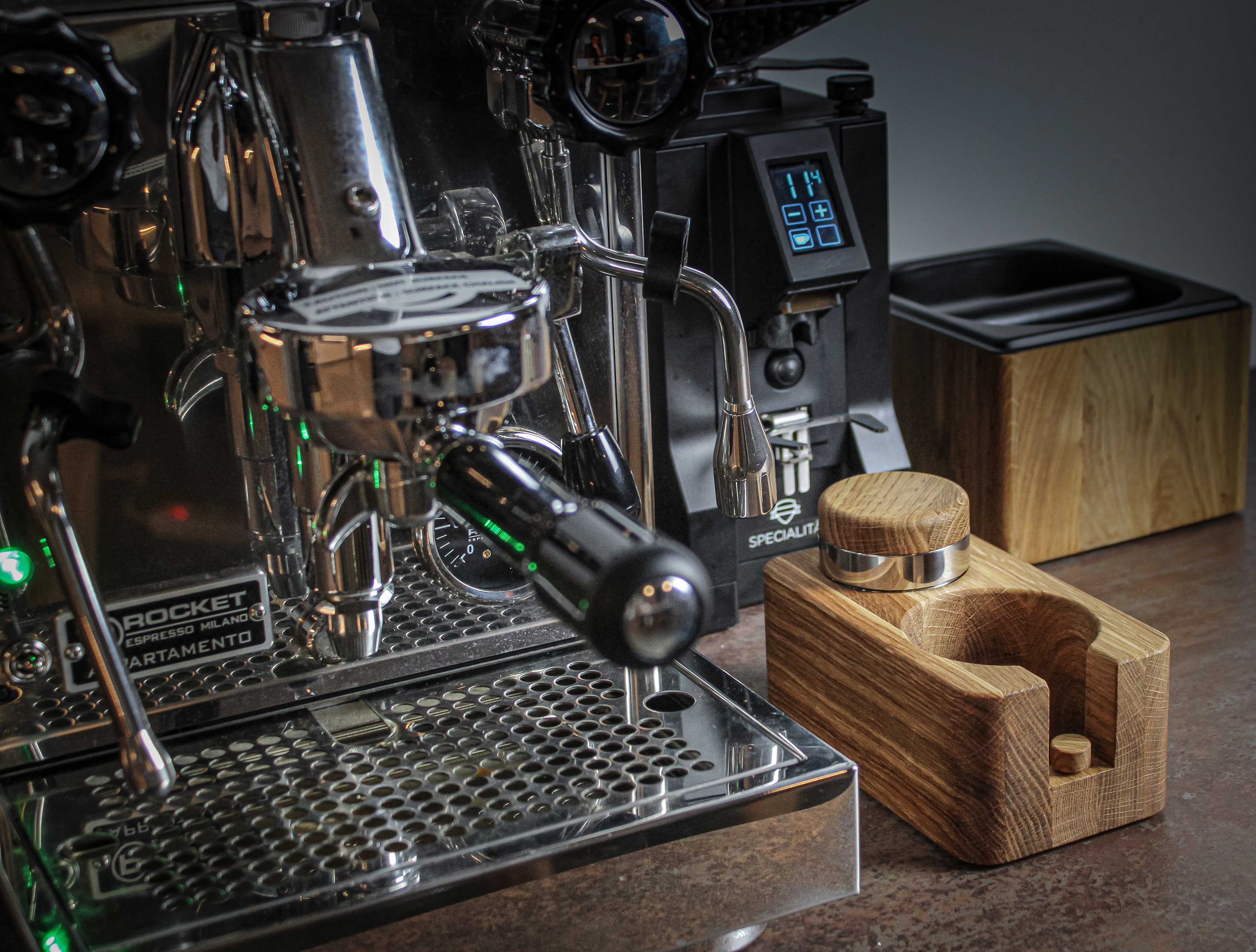 Tamperstation 58mm mit Tamper Ablage