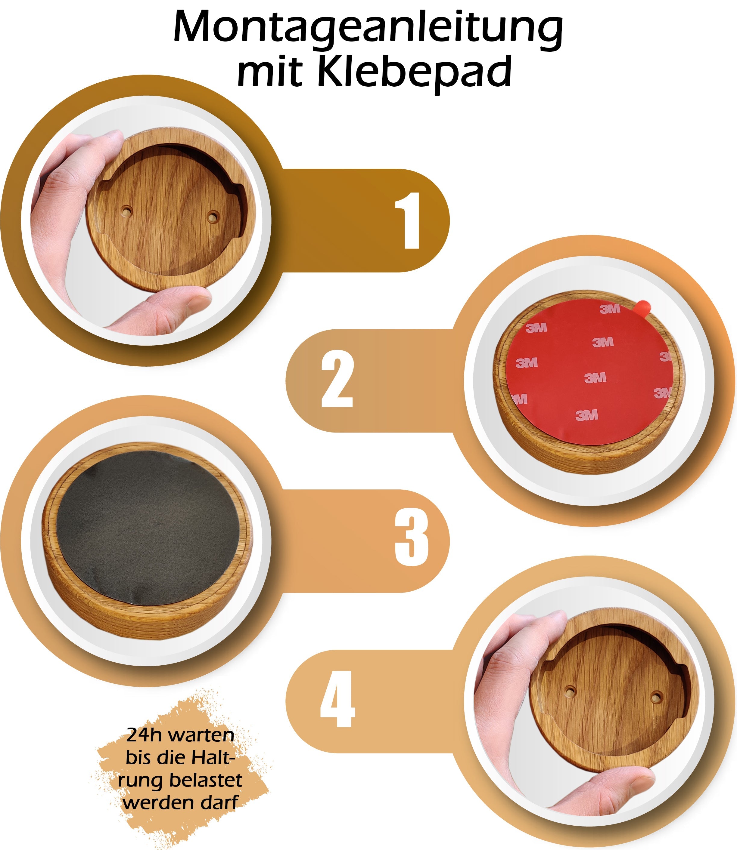 B-Ware Clara Coffee Wandhalterung aus Eiche für Siebträger mit der Brühgruppe E61