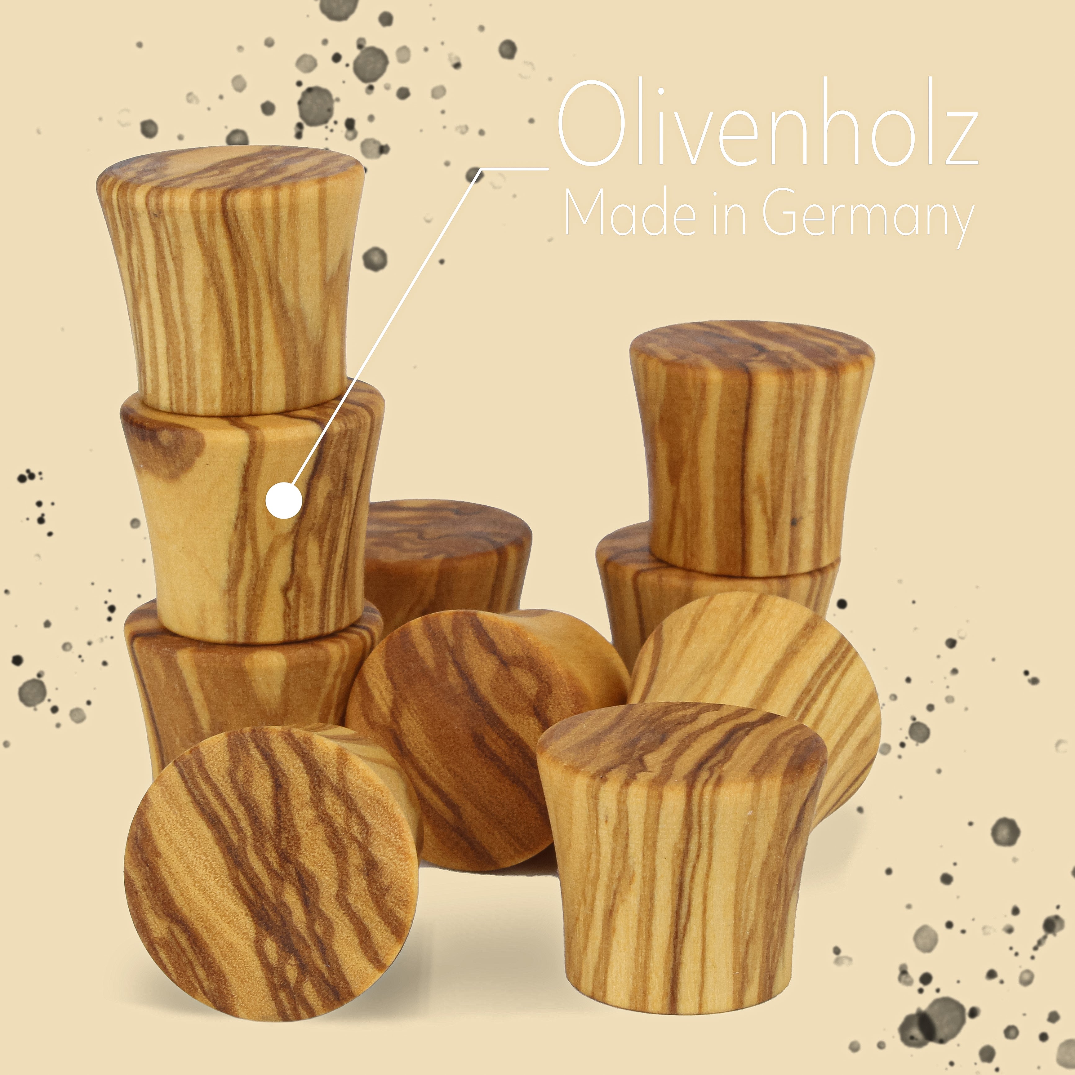 WDT Tool aus Olivenholz mit 0.35mm Nadeln
