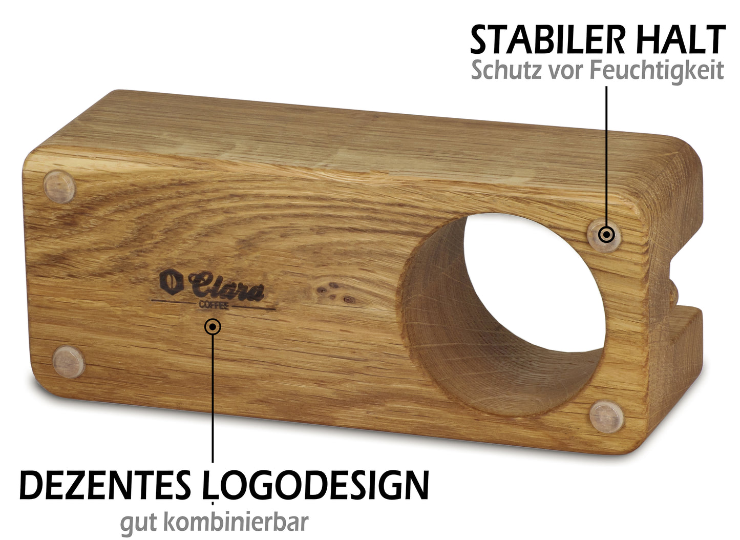 Tamperstation 58mm mit Tamper und Distributor Ablage
