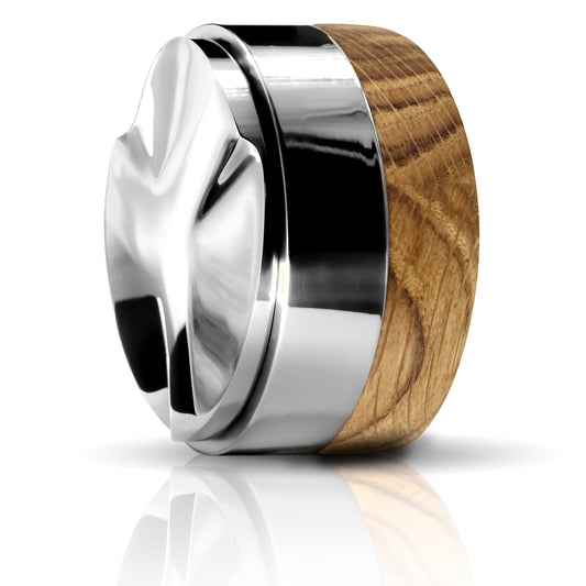 B-Ware Distributor 58mm & 58.5mm aus Eiche für perfekte Extraktion des Espressos